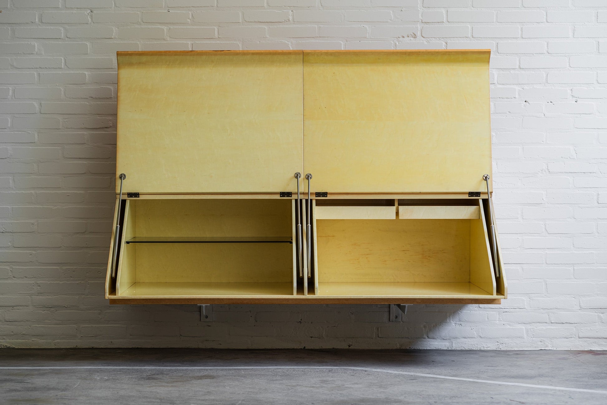 Floating Sideboard in Maple Burl by Saporiti Sideboards