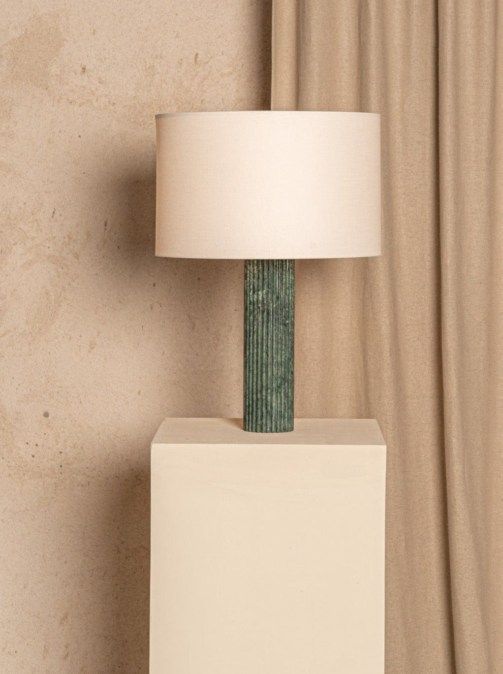 Fluta Table Lamp - Green Marble