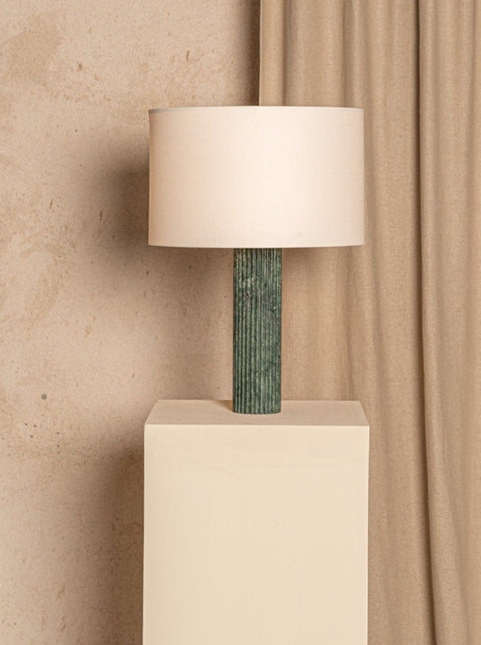 Fluta Table Lamp in Green Marble by Simone & Marcel Table Lamps
