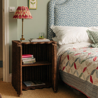 Flute Rattan Side Table End Tables