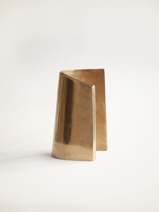 Fold Bookend, Brass Bookends