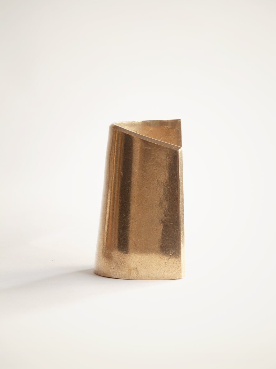 Fold Bookend, Brass Bookends