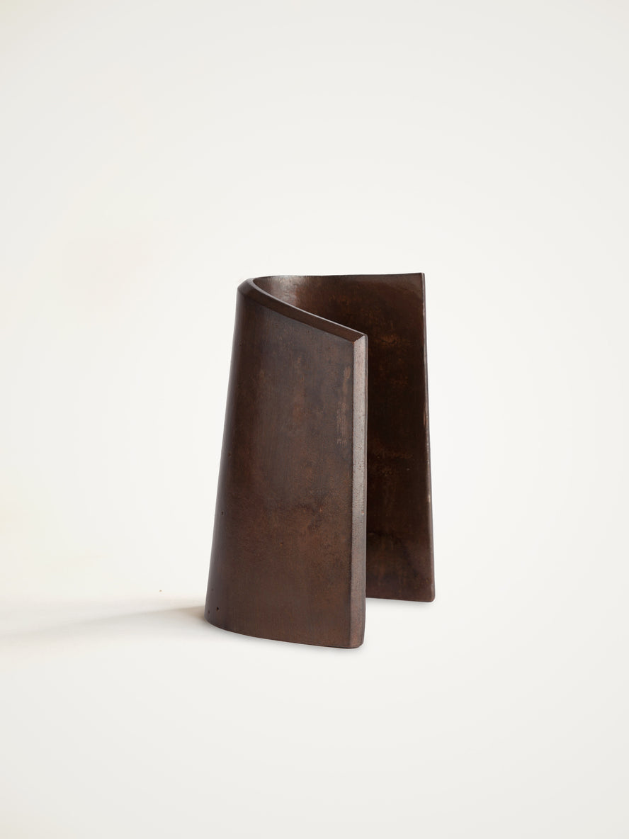 Fold Bookend, Darkened Brass Bookends