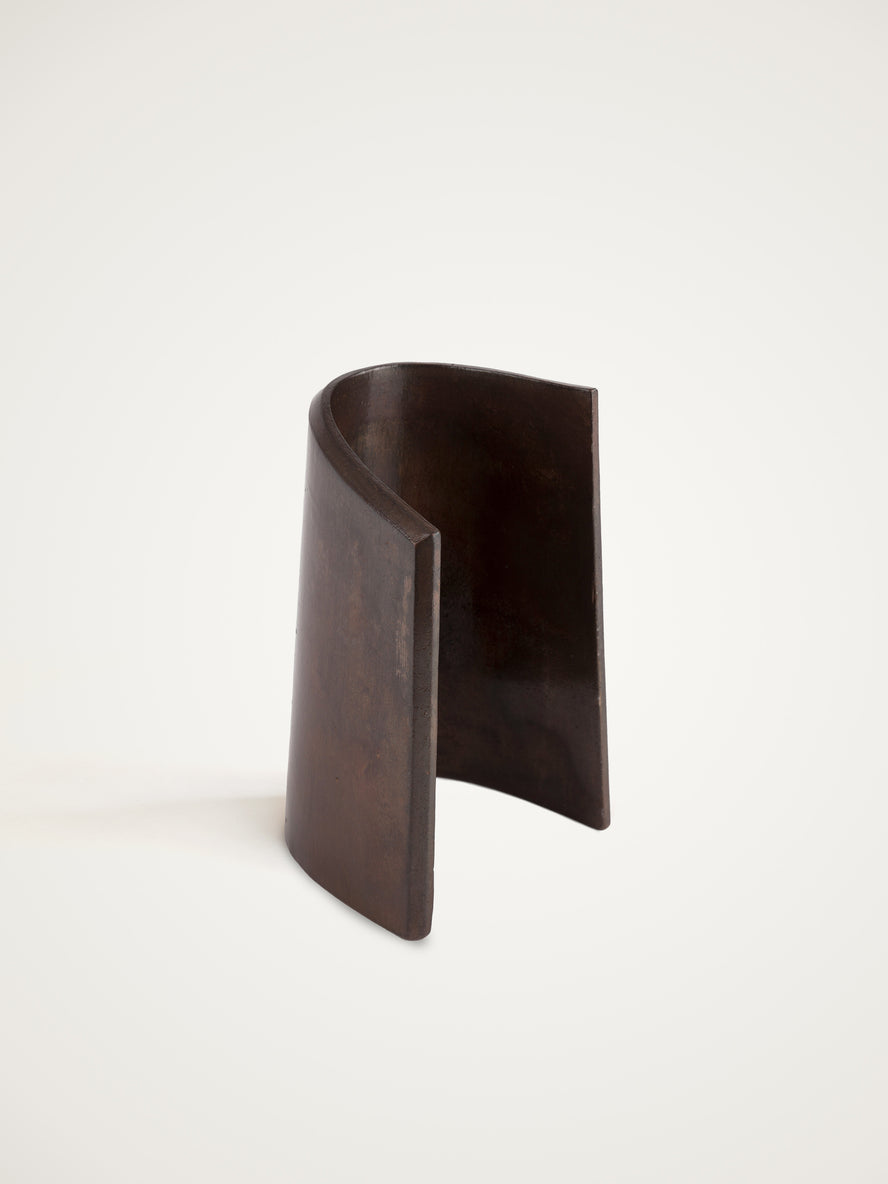 Fold Bookend, Darkened Brass Bookends