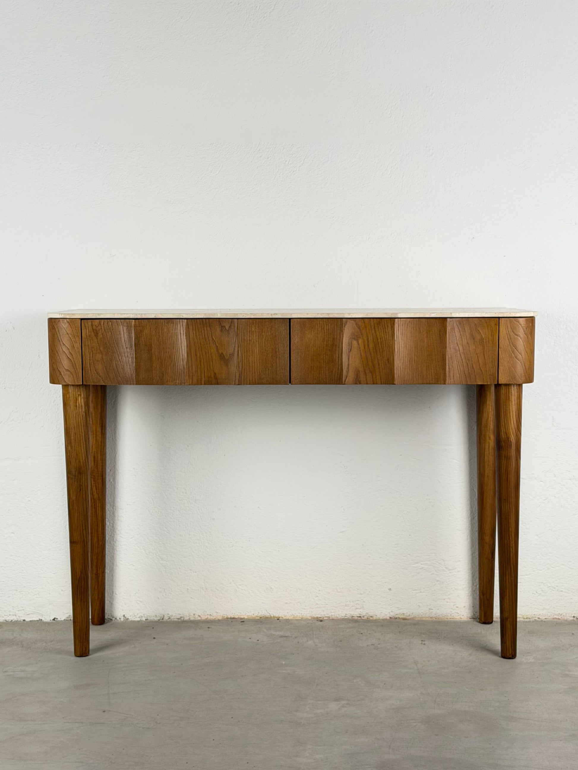 FORME Exclusive Ashwood & Travertine Console, Contemporary Design Consoles