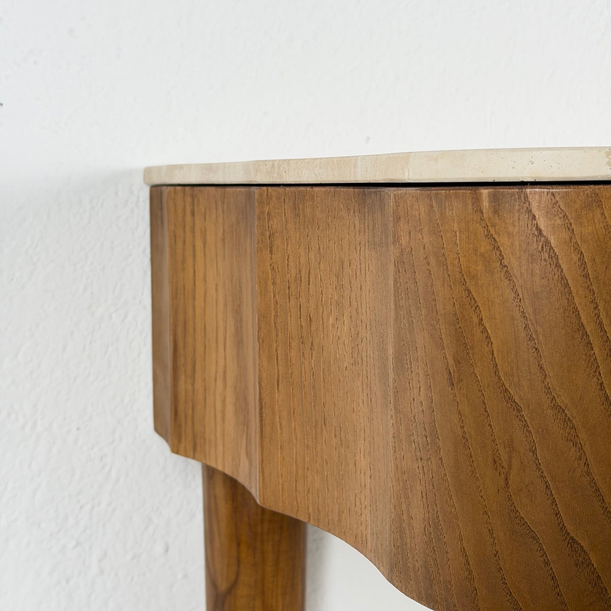 FORME Exclusive Ashwood & Travertine Console, Contemporary Design Consoles