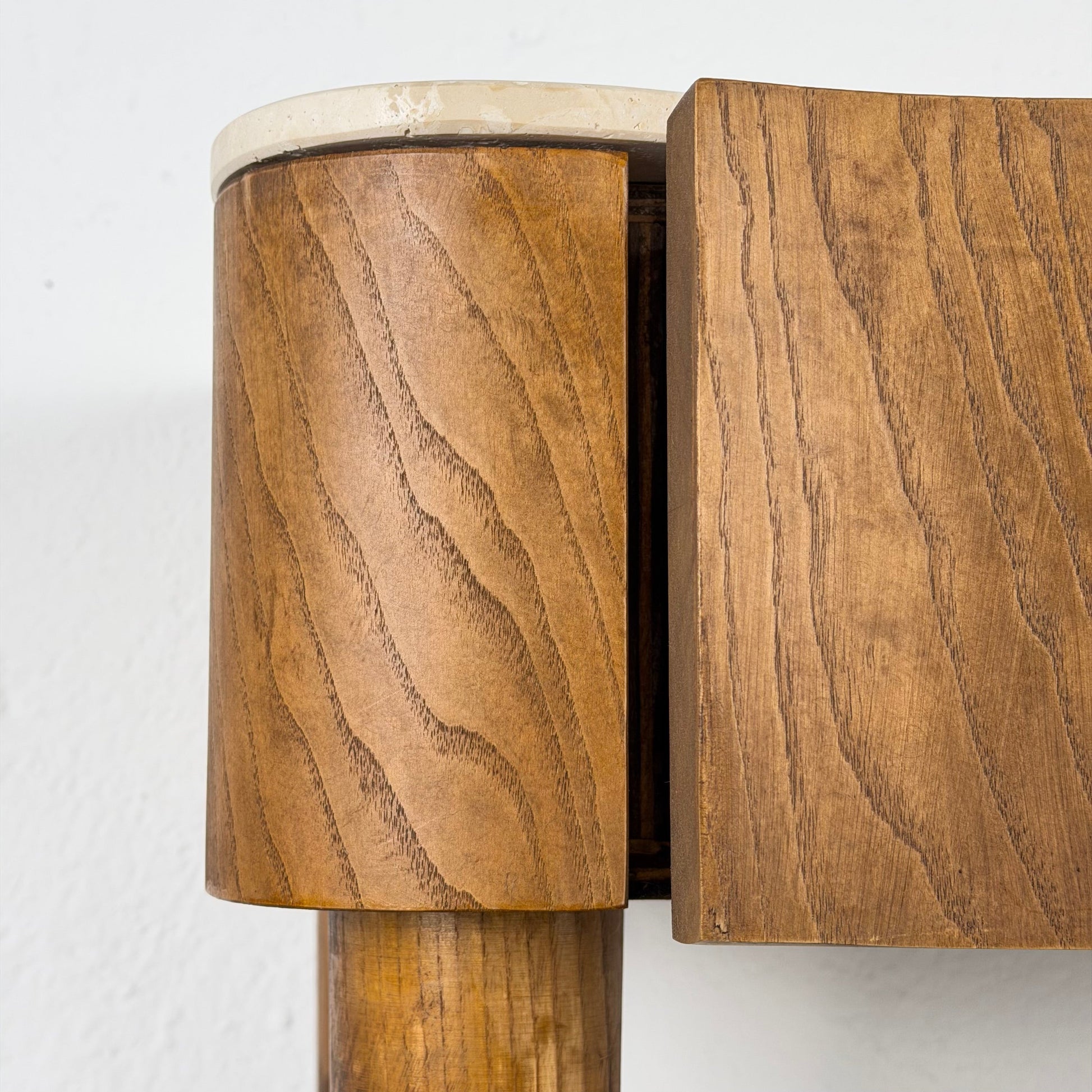 FORME Exclusive Ashwood & Travertine Console, Contemporary Design Consoles