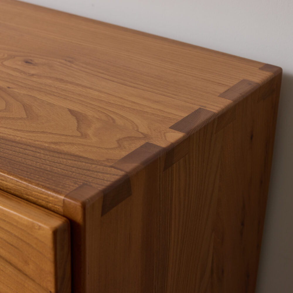 French Sideboard in Solid Elm by Maison Regain, 1970's Sideboards