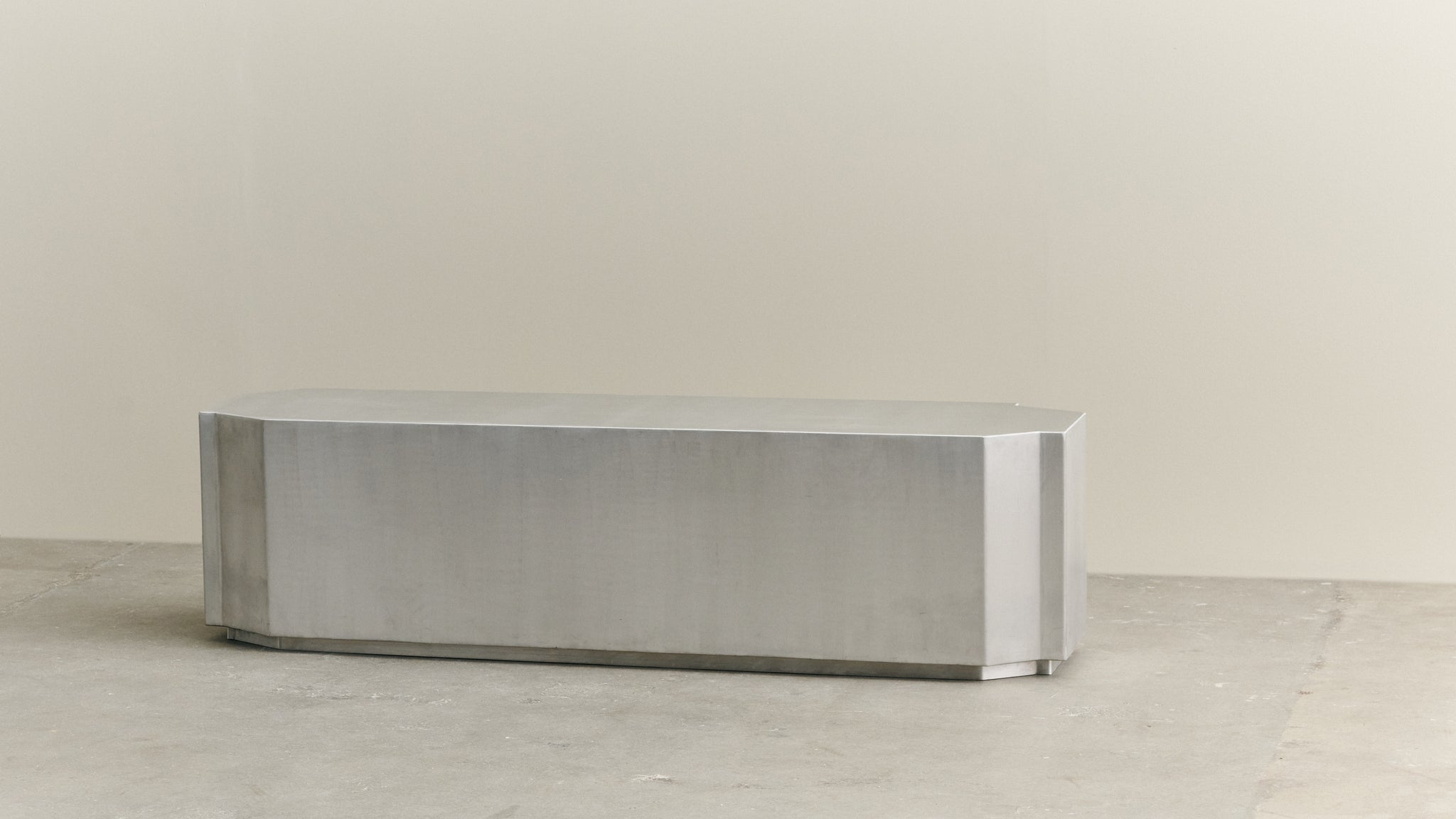 Funki Lounge Table Rectangular Brushed Aluminum Coffee Tables Claude Home