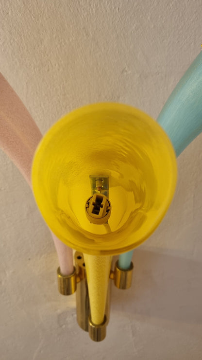 Fuochi Artificiali Wall Sconces Designed by Angelo Barovier for Barovier & Toso, Italy 1986 Sconces