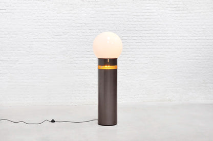 Gae Aulenti for Artemide, Italian 20th Century Oracolo Floor Lamp in Opaline Glass and Steel Floor Lamps