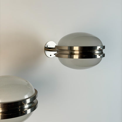 Pair of Large "Gamma" Wall Sconces by Sergio Mazza for Artemide, 1960s Sconces