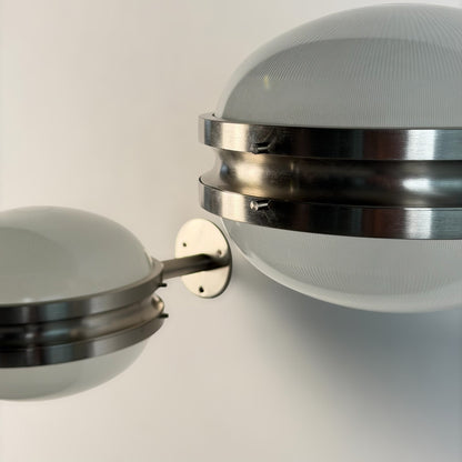 Pair of Large "Gamma" Wall Sconces by Sergio Mazza for Artemide, 1960s Sconces