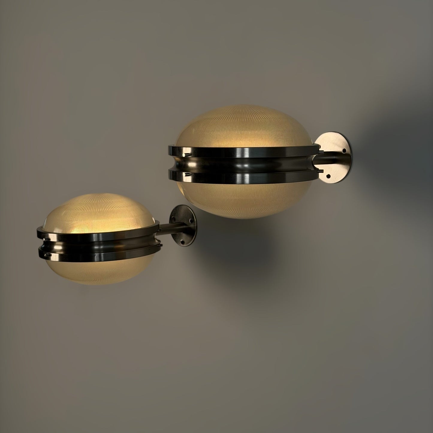 Pair of Large "Gamma" Wall Sconces by Sergio Mazza for Artemide, 1960s Sconces