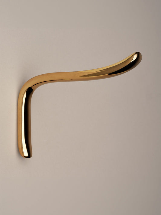 Gavi Hook - Polished Brass Hardware