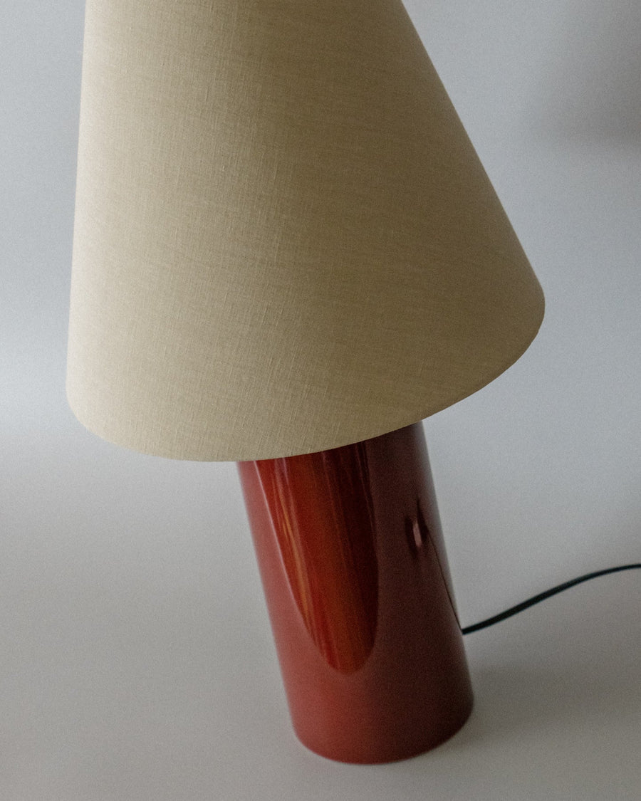 Giro Lamp in Oxblood Table Lamps