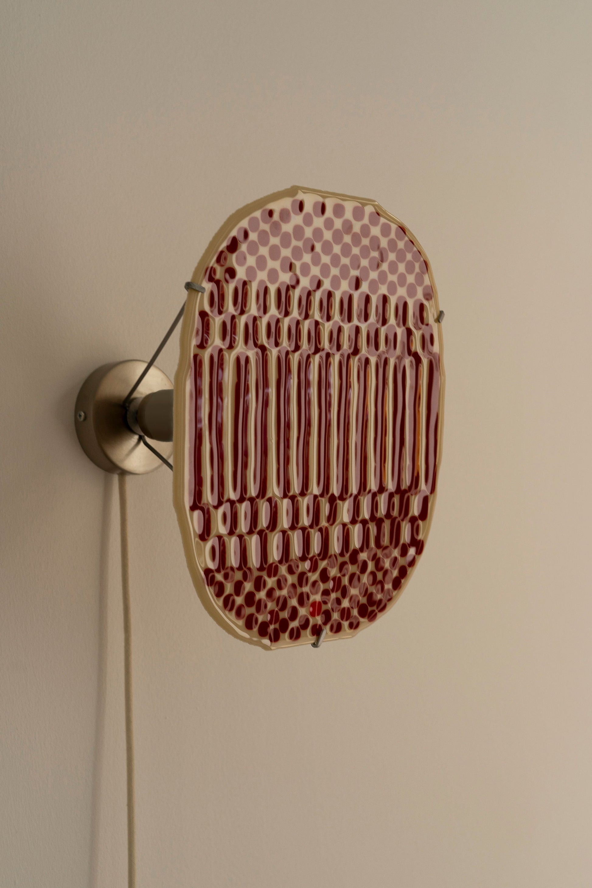 Glass Wall Lamp - Red-Beige Sconces