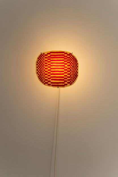 Glass Wall Lamp - Red-Beige Sconces