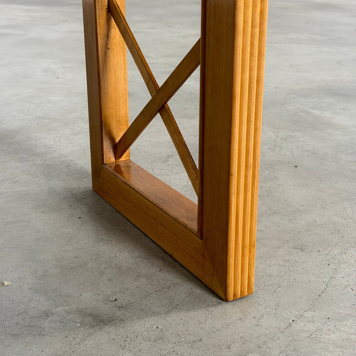 "HYLE" Contemporary Art Deco and Mid-Century Inspired Cherrywood Console by FORME Consoles
