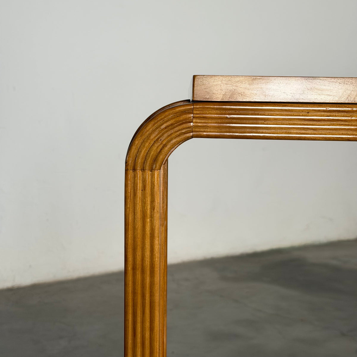 "HYLE" Contemporary Art Deco and Mid-Century Inspired Cherrywood Console by FORME Consoles