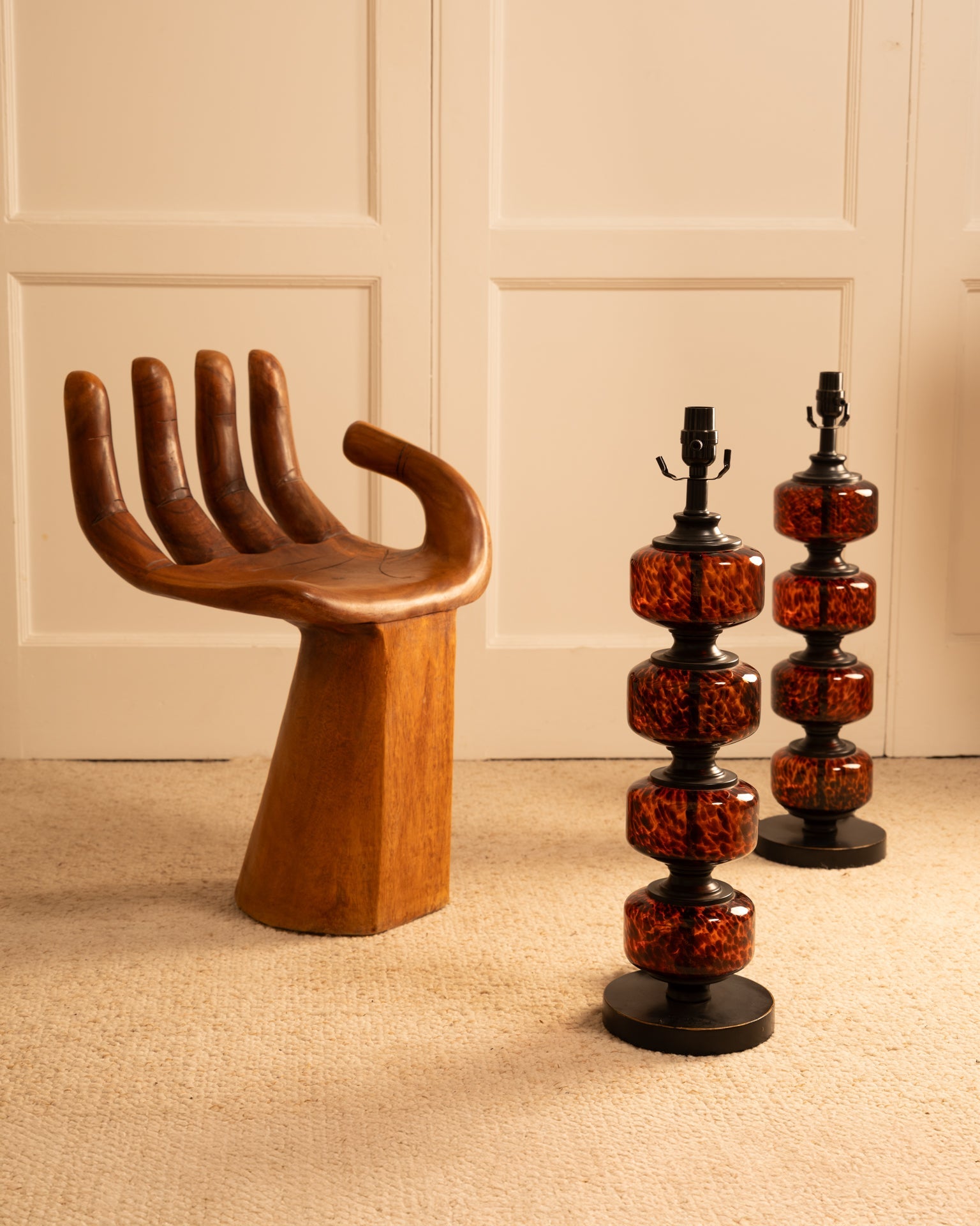Wood Hand Chair, 1970s Chairs