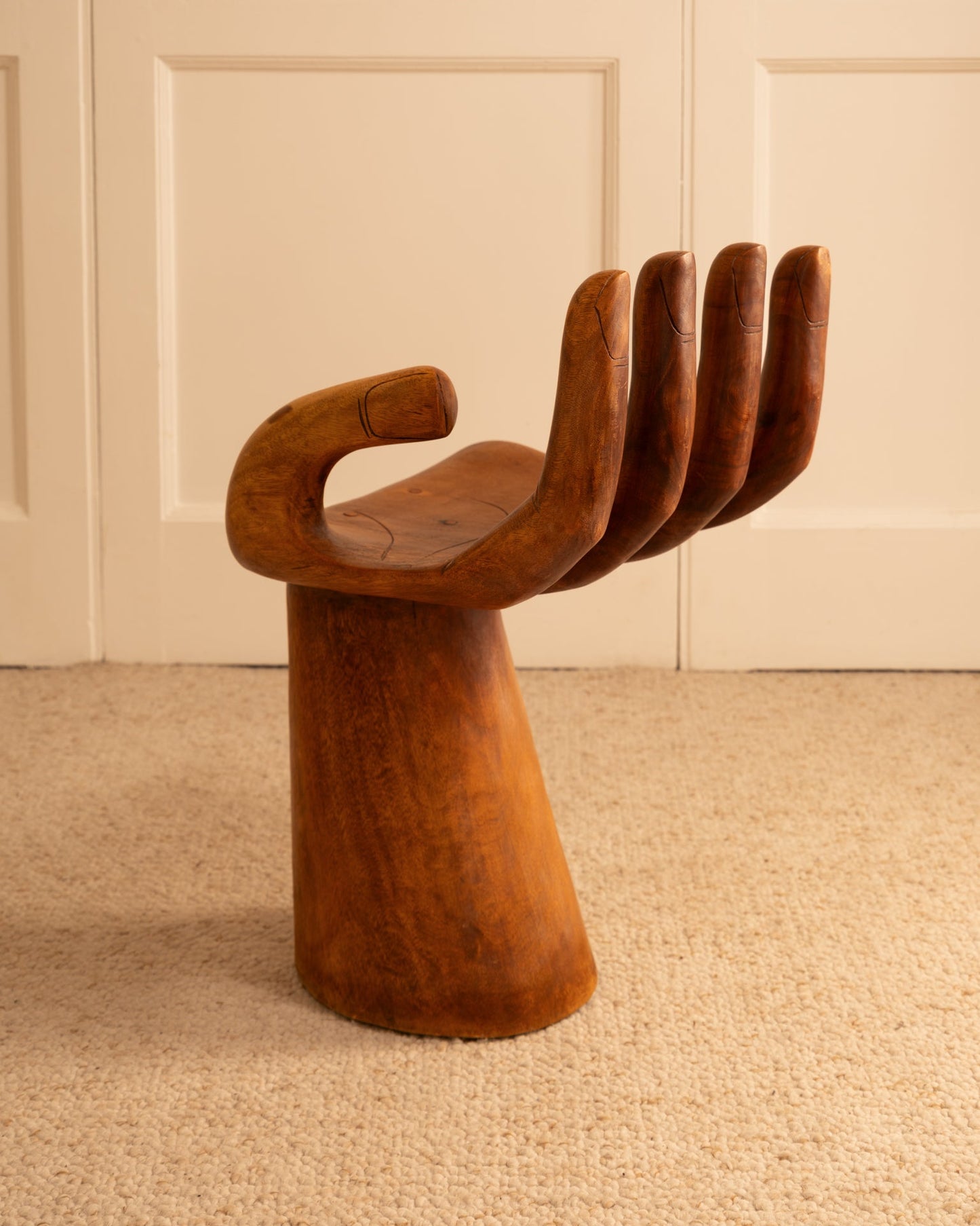 Wood Hand Chair, 1970s Chairs