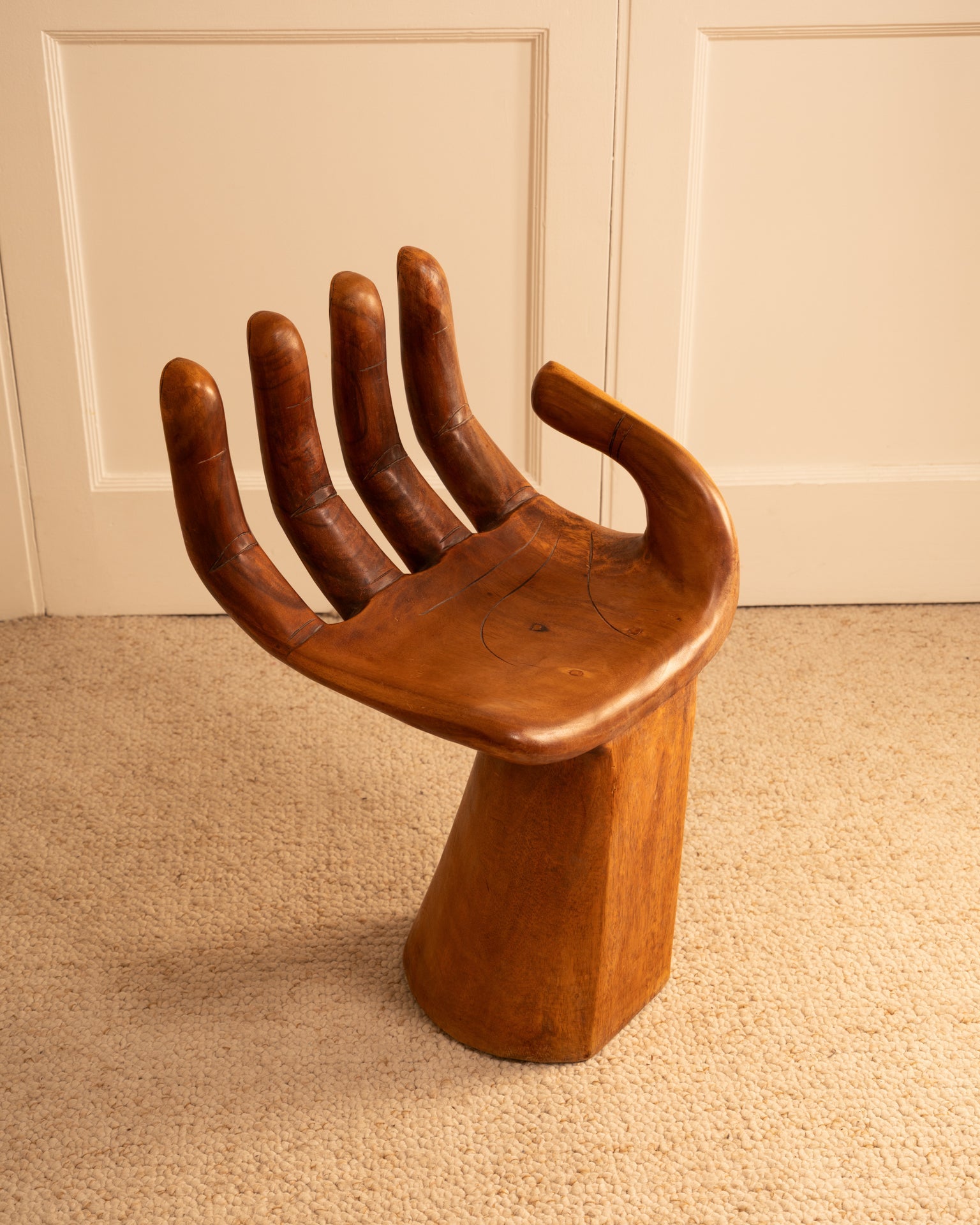 Wood Hand Chair, 1970s Chairs