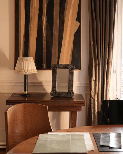 The Hand-Painted Vanity Nautilus Mirror by Astrid Houssin Mirrors