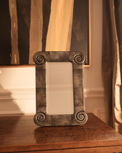 The Hand-Painted Vanity Nautilus Mirror by Astrid Houssin Mirrors