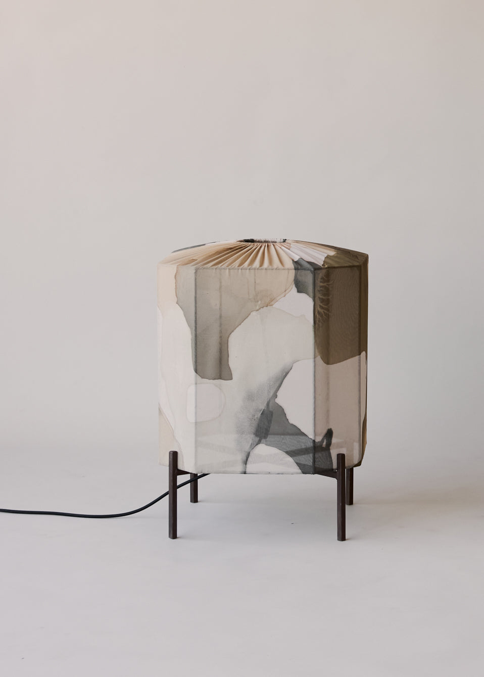 Hand Painted Silk Table Lamp by Copeland Studio Table Lamps