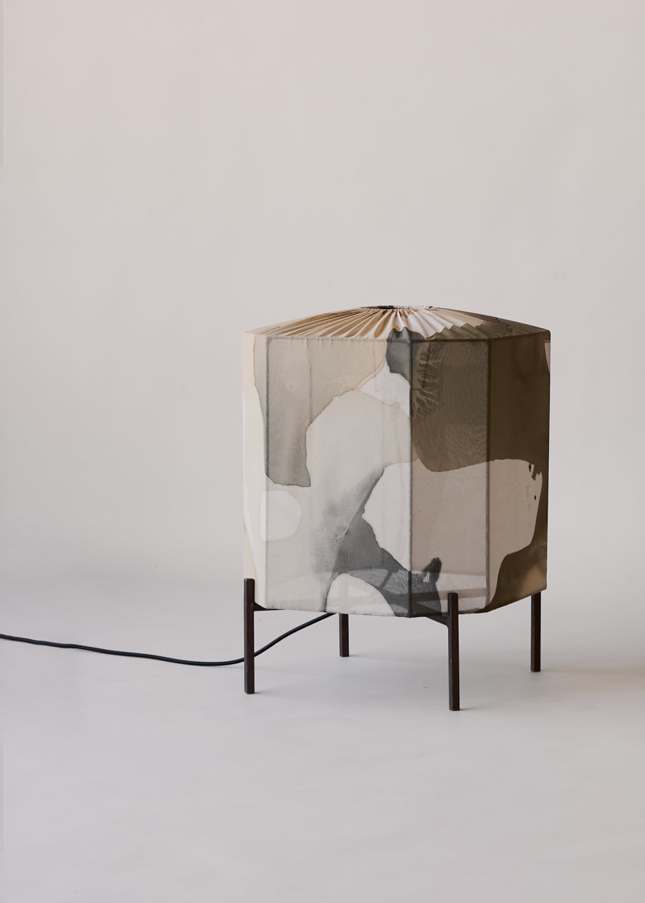 Hand Painted Silk Table Lamp by Copeland Studio Table Lamps