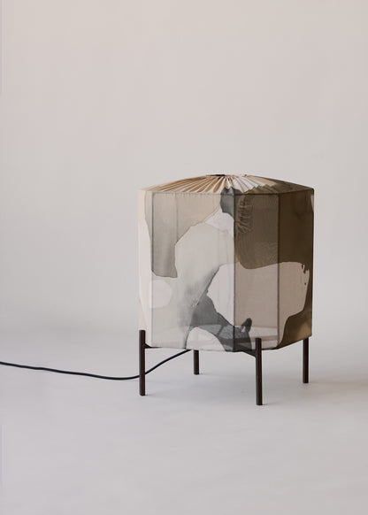 Hand Painted Silk Table Lamp by Copeland Studio Table Lamps