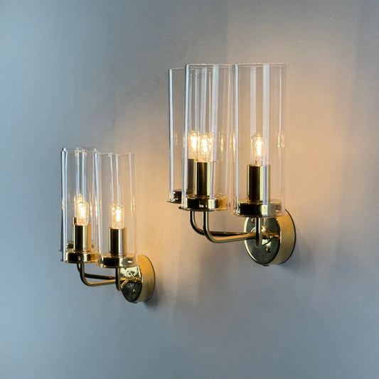 Hans-Agne Jakobsson Wall Lamps Sonata, Model V 169/3 Markaryd, Sweden, 1960s Sconces