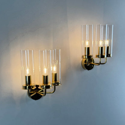 Hans-Agne Jakobsson Wall Lamps Sonata, Model V 169/3 Markaryd, Sweden, 1960s Sconces
