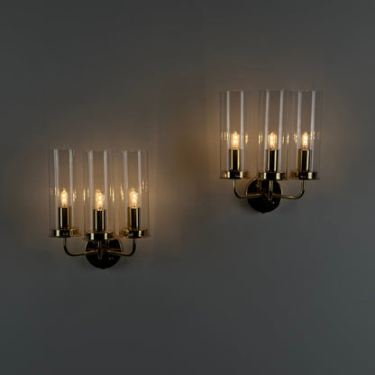Hans-Agne Jakobsson Wall Lamps Sonata, Model V 169/3 Markaryd, Sweden, 1960s Sconces