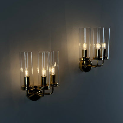 Hans-Agne Jakobsson Wall Lamps Sonata, Model V 169/3 Markaryd, Sweden, 1960s Sconces