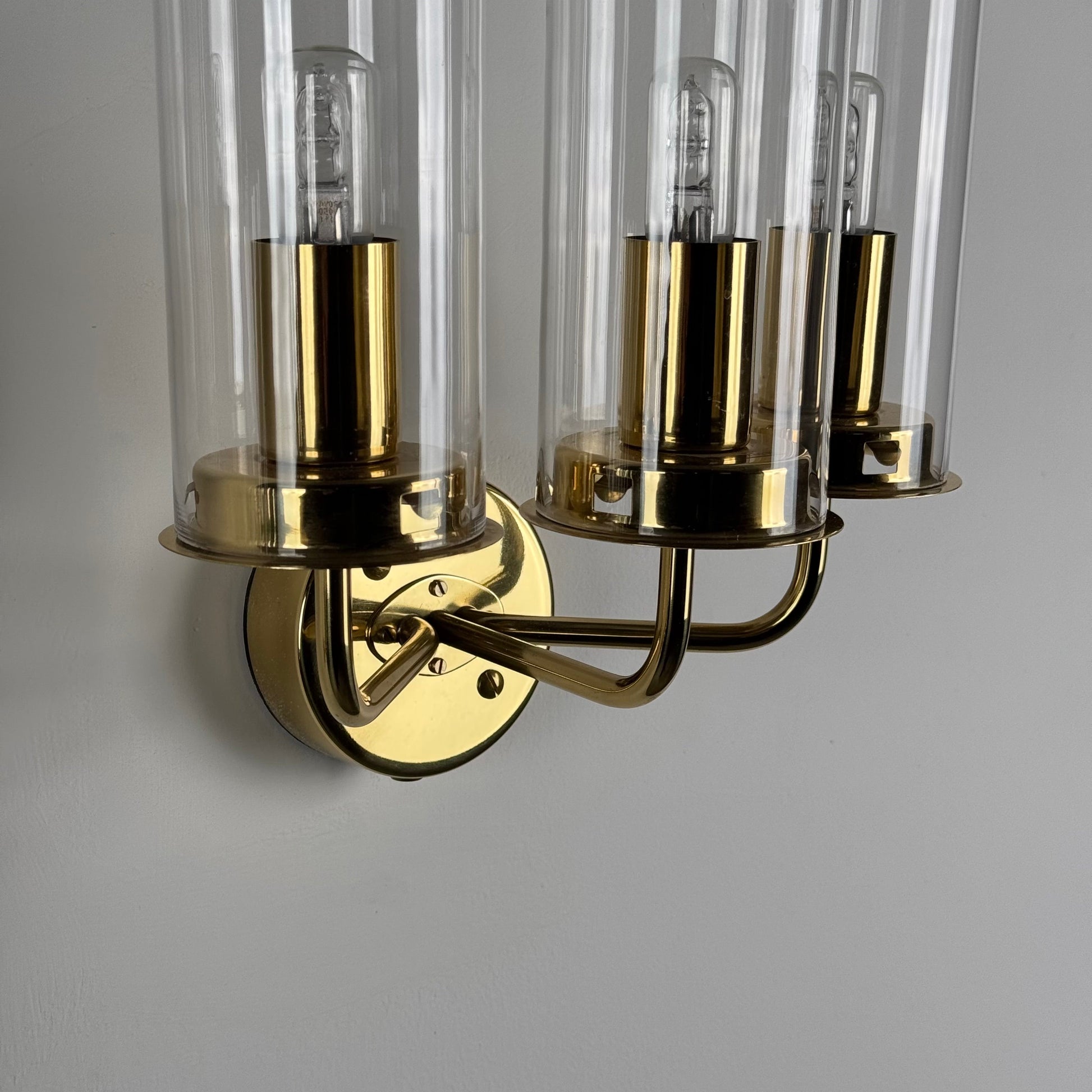 Hans-Agne Jakobsson Wall Lamps Sonata, Model V 169/3 Markaryd, Sweden, 1960s Sconces