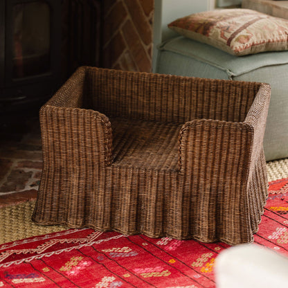 Lassie Rattan Wavy Dog Bed Pets