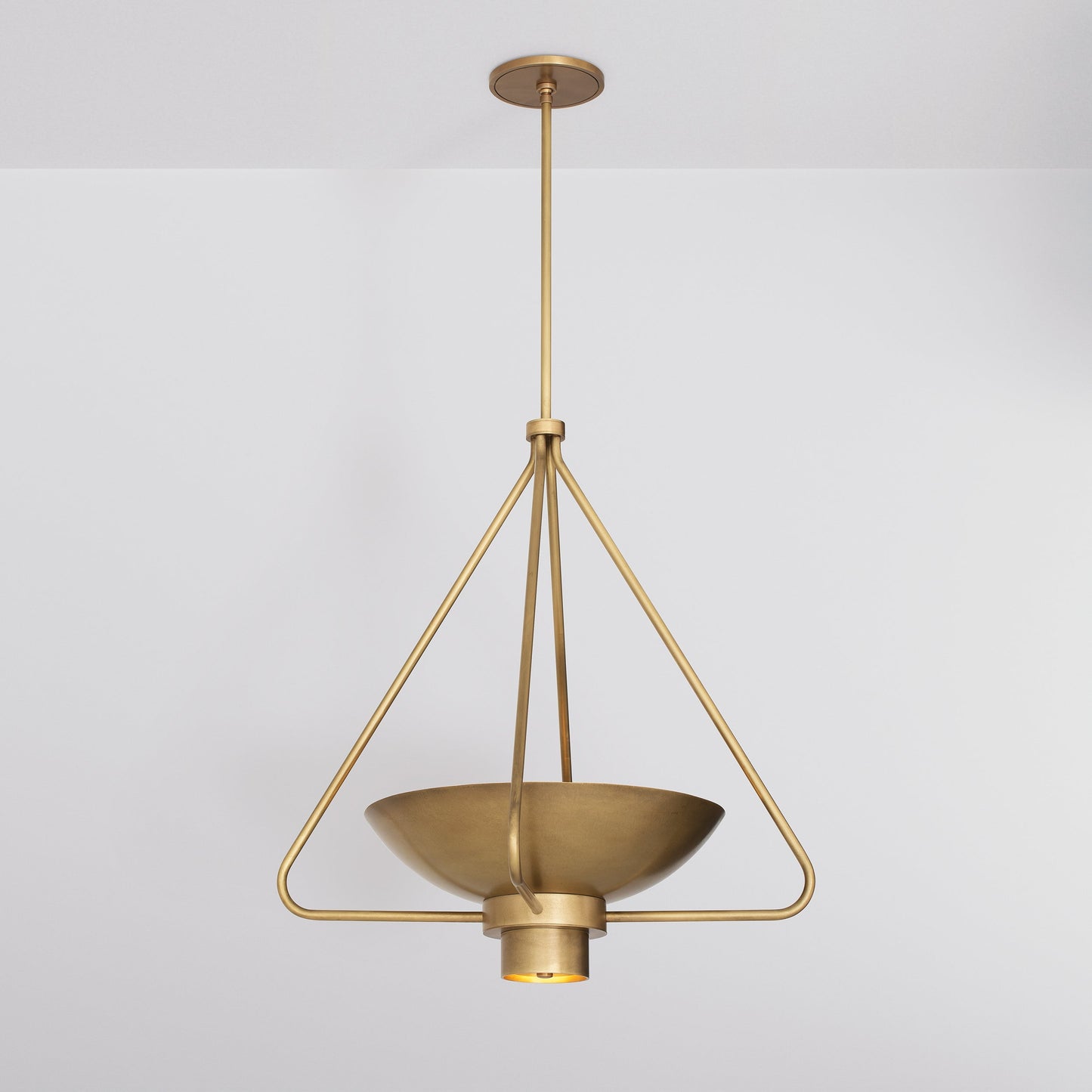 Haze Pendant Light in Aged Brass Pendant Lights