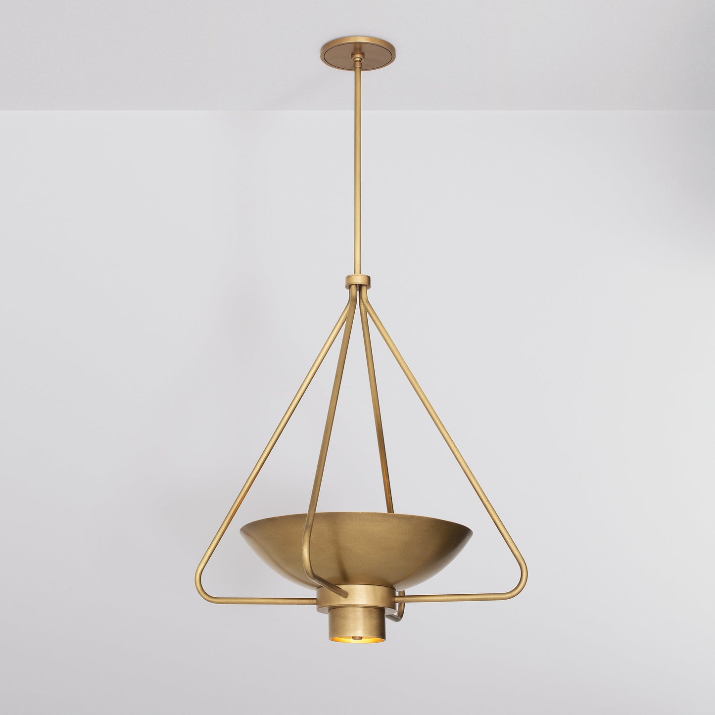 Haze Pendant Light in Aged Brass Pendant Lights