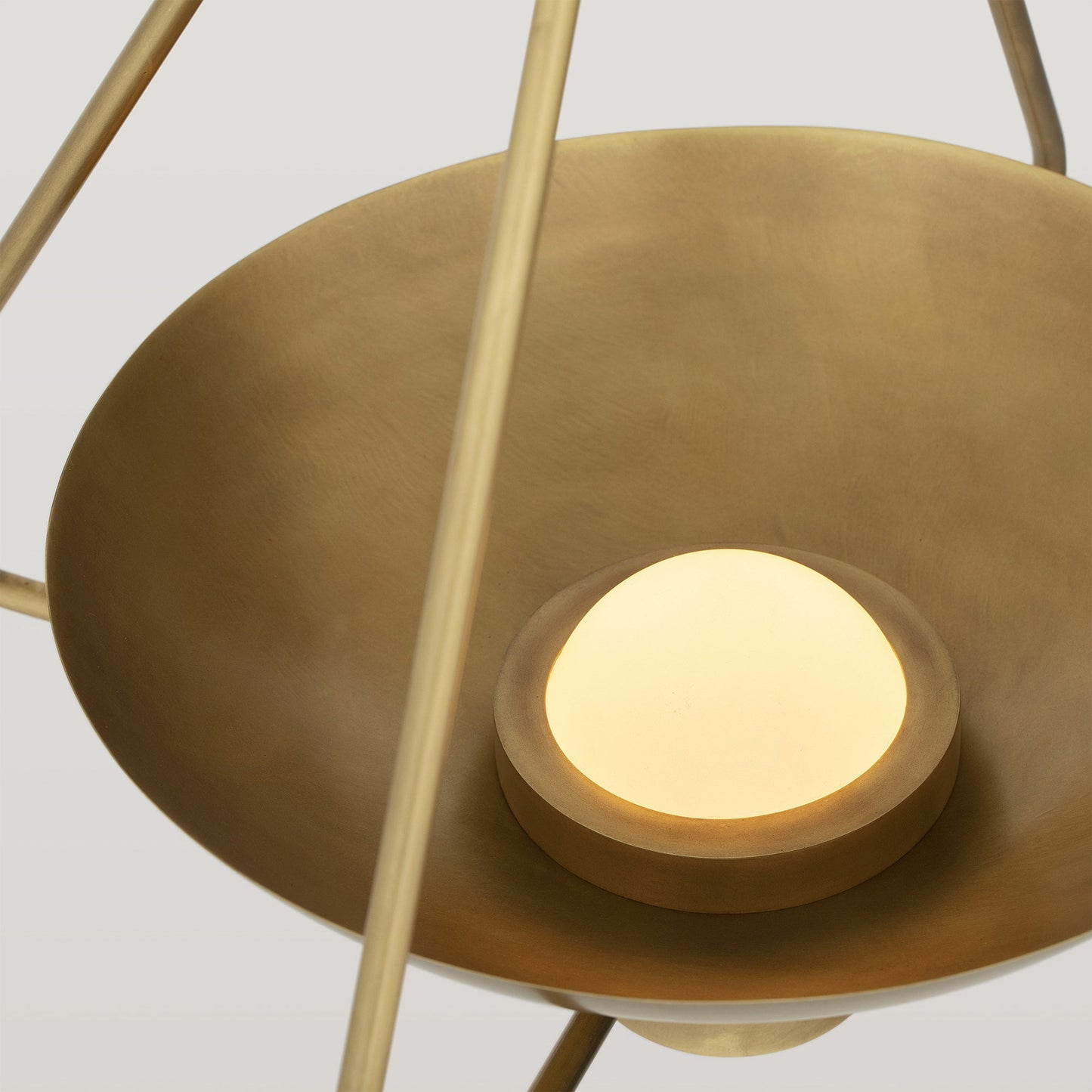 Haze Pendant Light in Aged Brass Pendant Lights