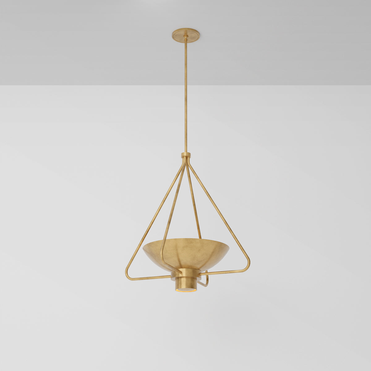 Haze Pendant Light in Aged Brass Pendant Lights