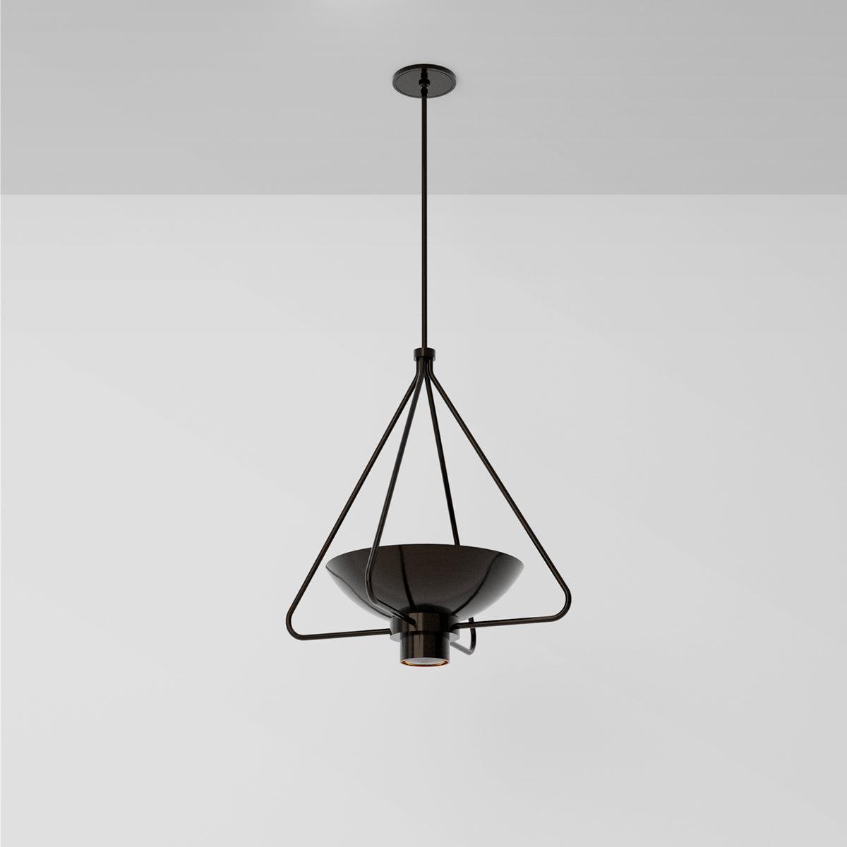 Haze Pendant Light in Black Brass Pendant Lights