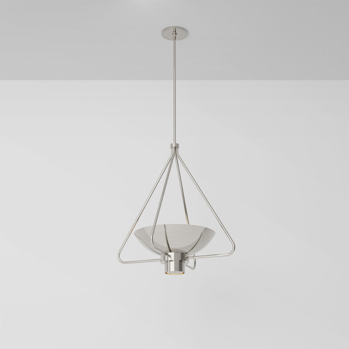 Haze Pendant Light in Brushed Nickel Pendant Lights