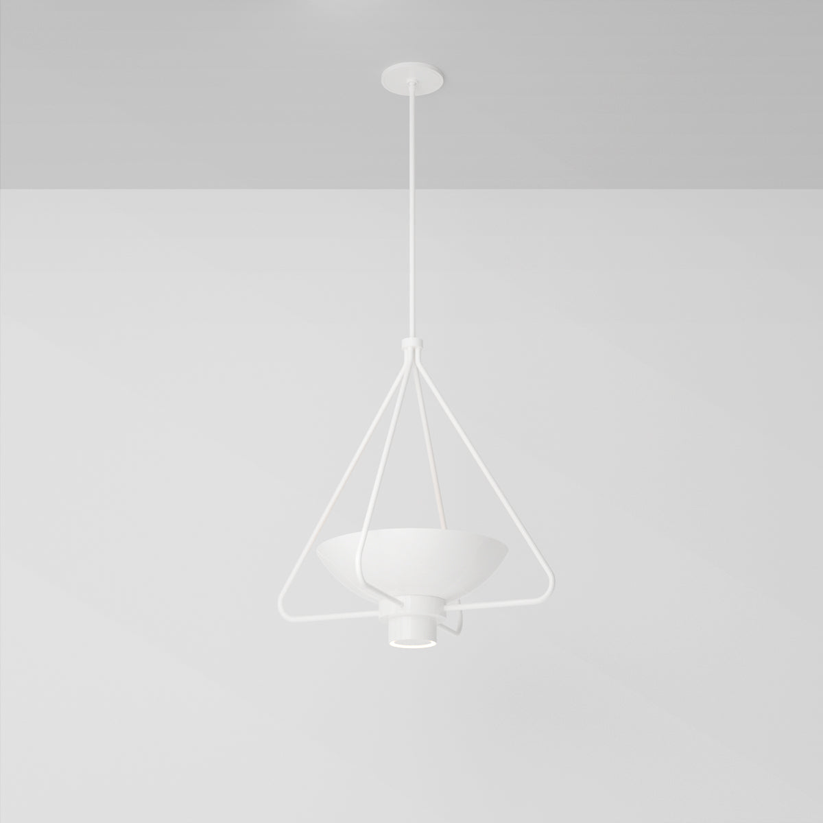 Haze Pendant Light in Matte White Pendant Lights