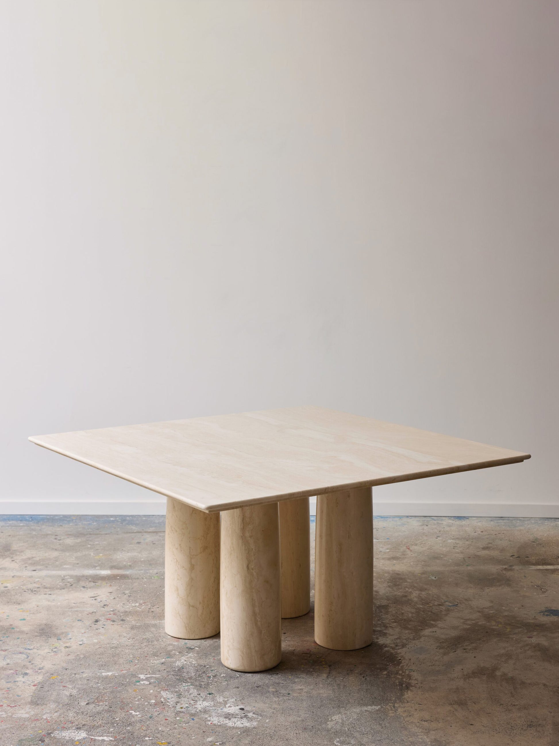 Il Colonnato Dining Table in Travertine by Mario Bellini - 1977 Dining Tables