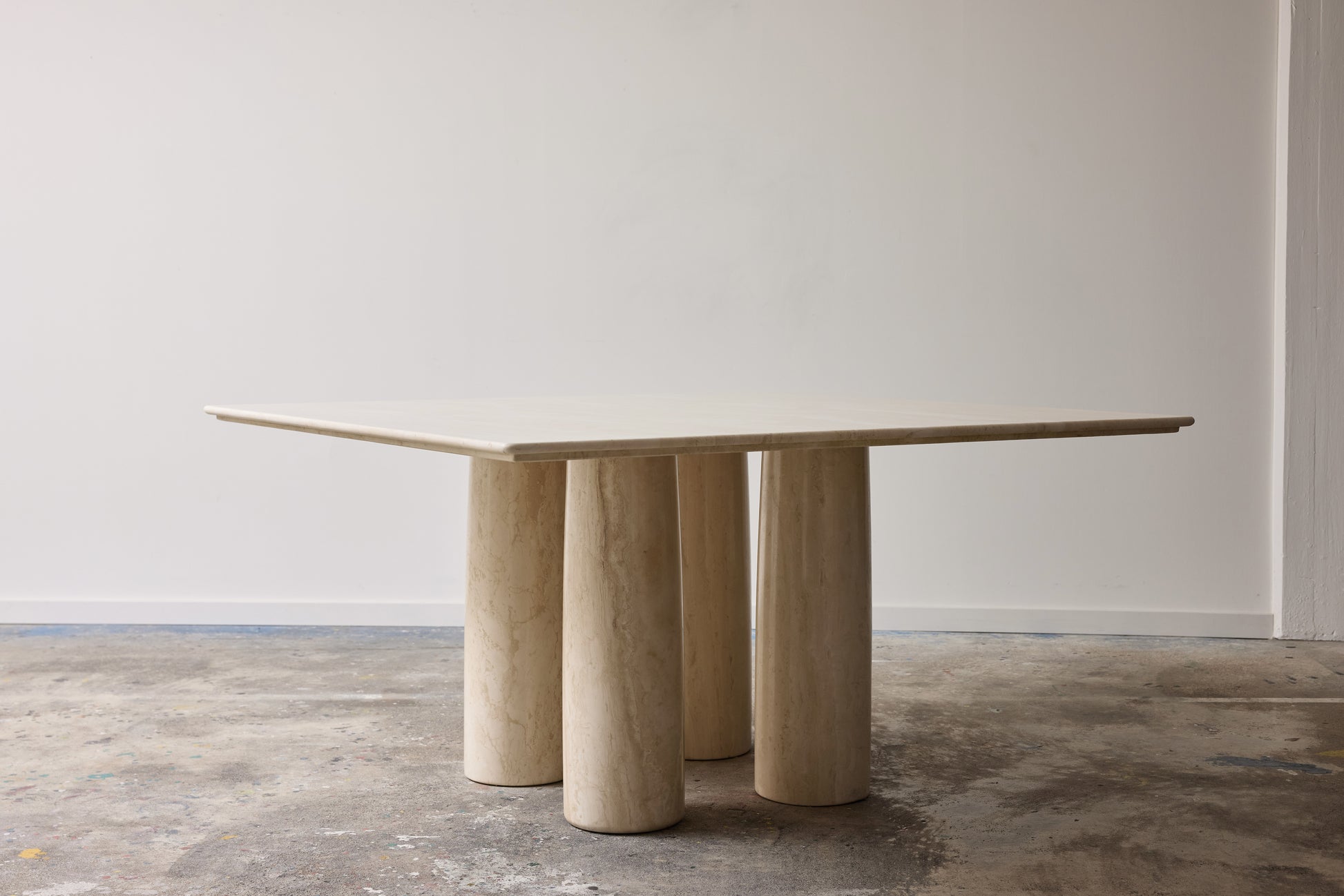 Il Colonnato Dining Table in Travertine by Mario Bellini - 1977 Dining Tables