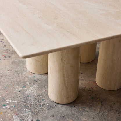 Il Colonnato Dining Table in Travertine by Mario Bellini - 1977 Dining Tables
