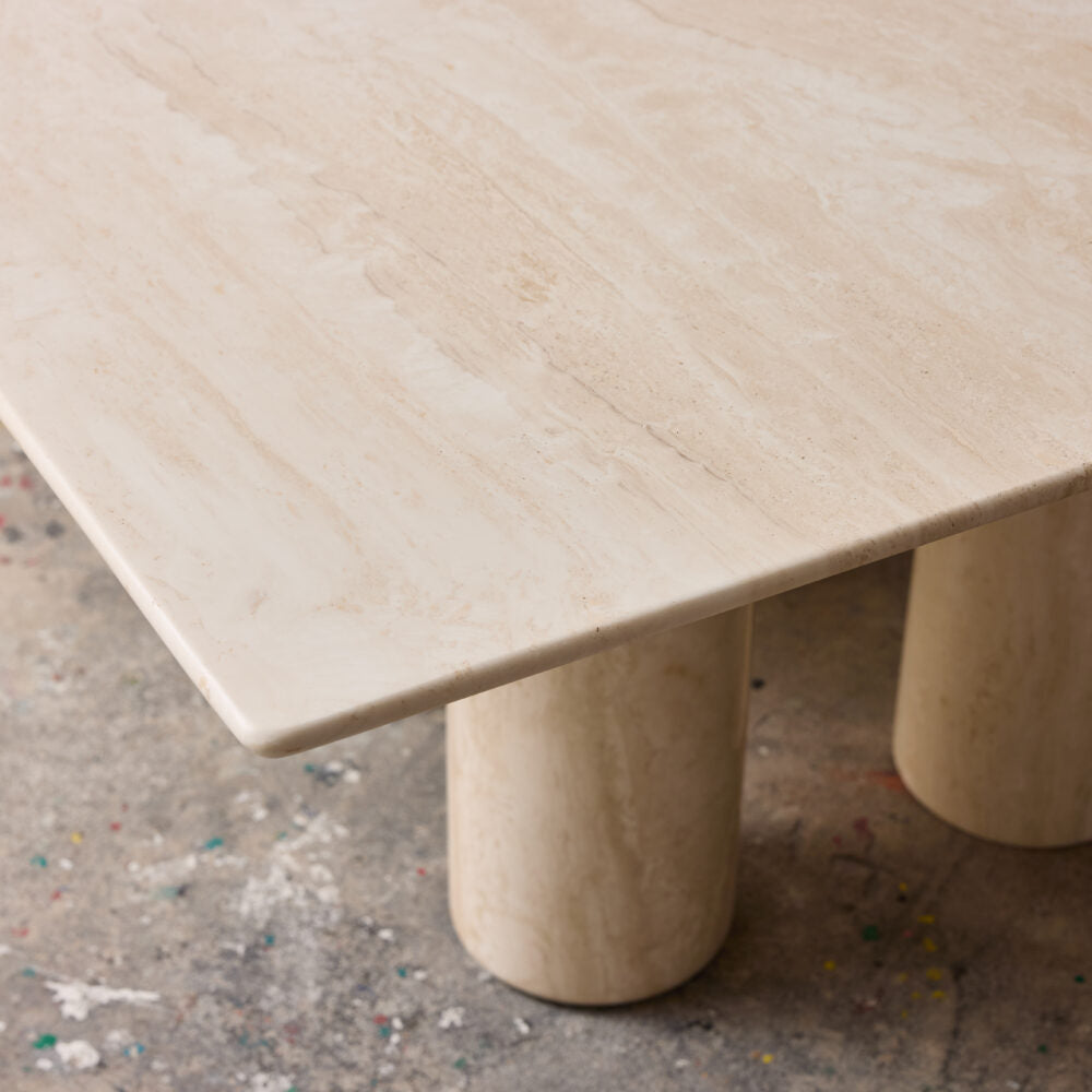 Il Colonnato Dining Table in Travertine by Mario Bellini - 1977 Dining Tables