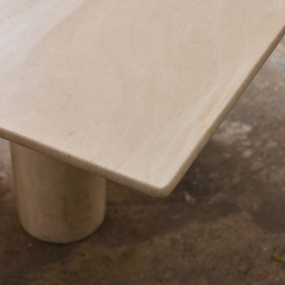 Il Colonnato Dining Table in Travertine by Mario Bellini - 1977 Dining Tables